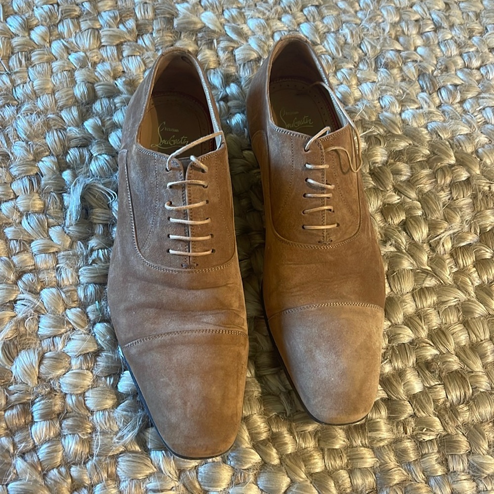 Men’s suede leather Christian Louboutin shoes